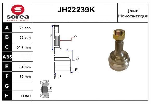 SNRA JH22239K CV joint JH22239K: Buy near me in Poland at 2407.PL - Good price!