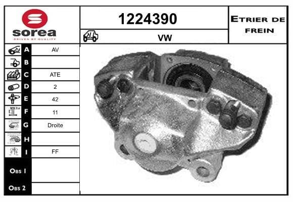 SNRA 1224390 Brake caliper 1224390: Buy near me in Poland at 2407.PL - Good price!