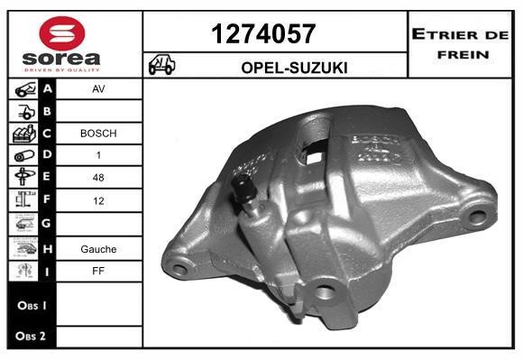 SNRA 1274057 Brake caliper 1274057: Buy near me in Poland at 2407.PL - Good price!