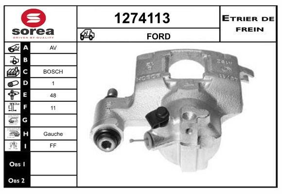 SNRA 1274113 Brake caliper front left 1274113: Buy near me in Poland at 2407.PL - Good price!