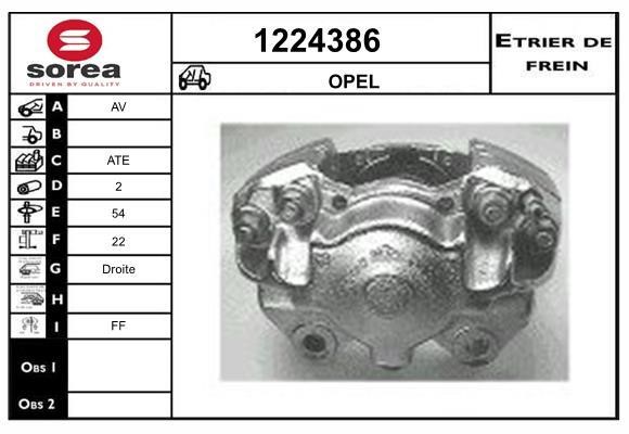 SNRA 1224386 Brake caliper 1224386: Buy near me in Poland at 2407.PL - Good price!
