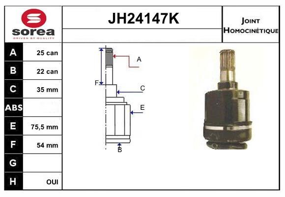 SNRA JH24147K CV joint JH24147K: Buy near me in Poland at 2407.PL - Good price!