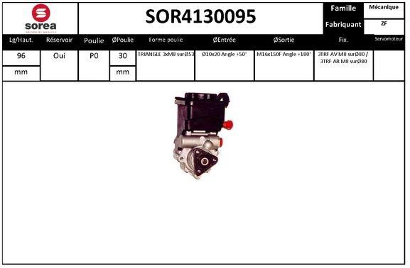 SNRA SOR4130095 Hydraulic Pump, steering system SOR4130095: Buy near me in Poland at 2407.PL - Good price!