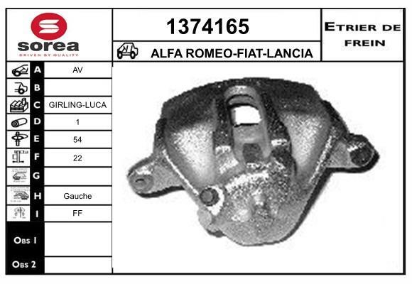 SNRA 1374165 Brake caliper 1374165: Buy near me in Poland at 2407.PL - Good price!