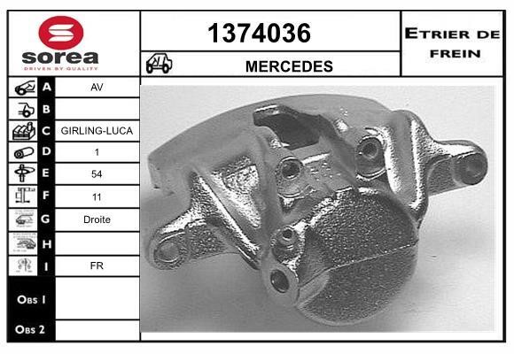 SNRA 1374036 Суппорт тормозной 1374036: Отличная цена - Купить в Польше на 2407.PL!
