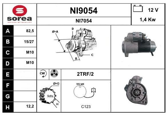 SNRA NI9054 Starter NI9054: Buy near me in Poland at 2407.PL - Good price!