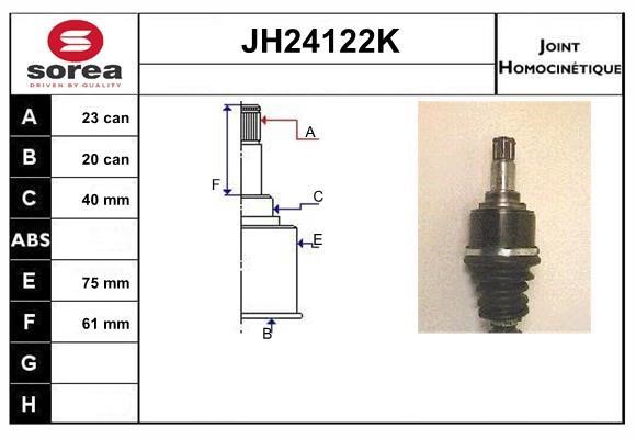 SNRA JH24122K CV joint JH24122K: Buy near me at 2407.PL in Poland at an Affordable price!