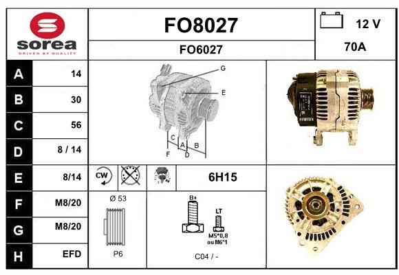 SNRA FO8027 Генератор FO8027: Отличная цена - Купить в Польше на 2407.PL!