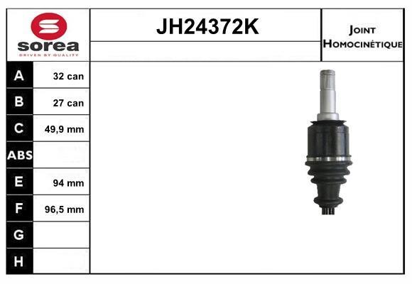 SNRA JH24372K Gelenksatz, antriebswelle JH24372K: Kaufen Sie zu einem guten Preis in Polen bei 2407.PL!