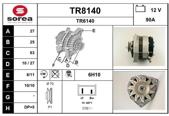 SNRA TR8140 Генератор TR8140: Отличная цена - Купить в Польше на 2407.PL!