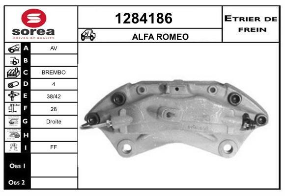 SNRA 1284186 Brake caliper front right 1284186: Buy near me in Poland at 2407.PL - Good price!