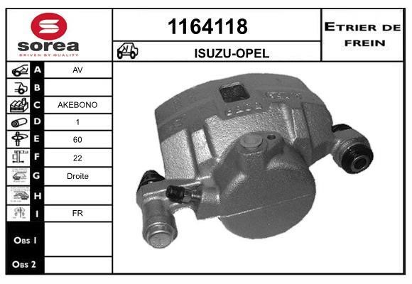 SNRA 1164118 Суппорт тормозной 1164118: Отличная цена - Купить в Польше на 2407.PL!