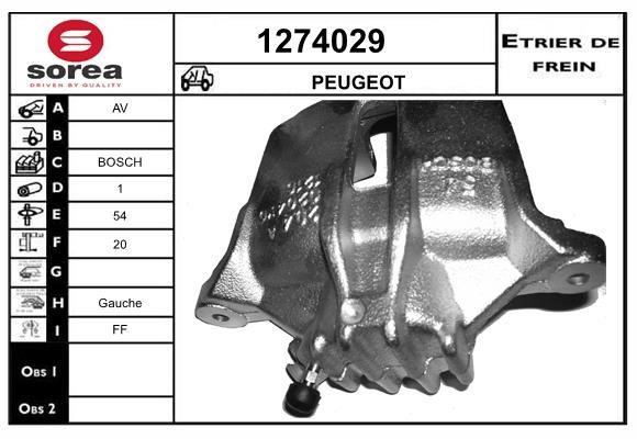 SNRA 1274029 Brake caliper front left 1274029: Buy near me at 2407.PL in Poland at an Affordable price!