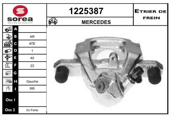 SNRA 1225387 Brake caliper 1225387: Buy near me at 2407.PL in Poland at an Affordable price!