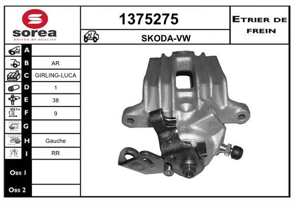 SNRA 1375275 Brake caliper rear left 1375275: Buy near me at 2407.PL in Poland at an Affordable price!