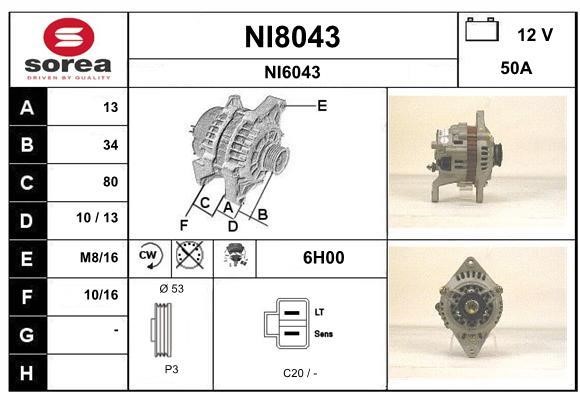 SNRA NI8043 Generator NI8043: Kaufen Sie zu einem guten Preis in Polen bei 2407.PL!