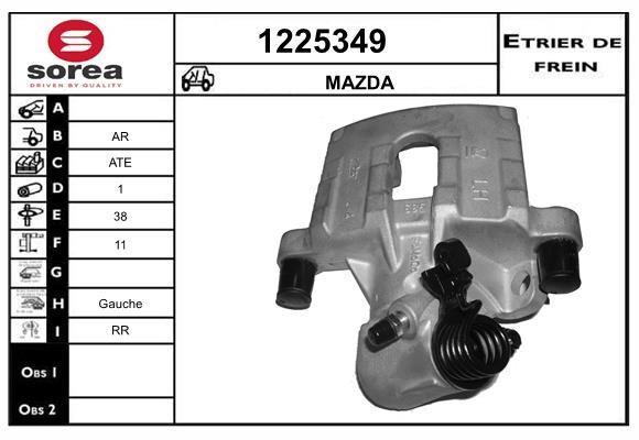 SNRA 1225349 Суппорт тормозной задний левый 1225349: Отличная цена - Купить в Польше на 2407.PL!