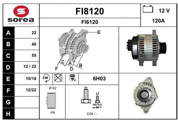 SNRA FI8120 Alternator FI8120: Dobra cena w Polsce na 2407.PL - Kup Teraz!