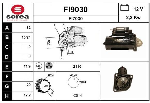 SNRA FI9030 Стартер FI9030: Отличная цена - Купить в Польше на 2407.PL!