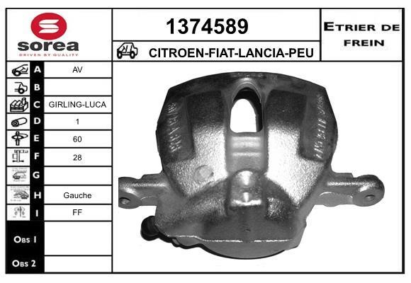 SNRA 1374589 Brake caliper 1374589: Buy near me in Poland at 2407.PL - Good price!