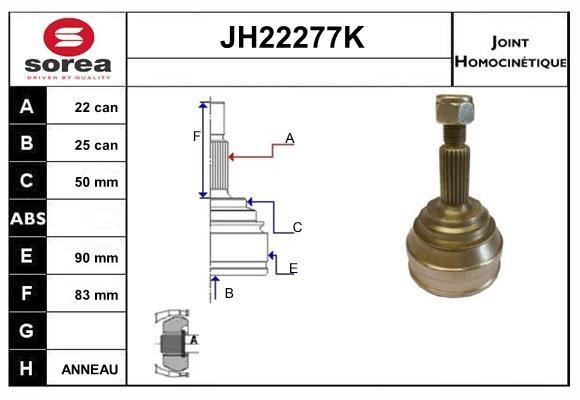 SNRA JH22277K CV joint JH22277K: Buy near me in Poland at 2407.PL - Good price!