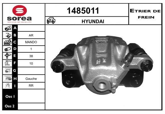 SNRA 1485011 Brake caliper rear left 1485011: Buy near me in Poland at 2407.PL - Good price!