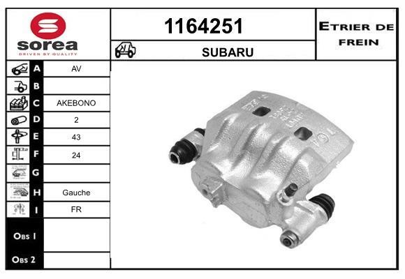 SNRA 1164251 Суппорт тормозной 1164251: Отличная цена - Купить в Польше на 2407.PL!