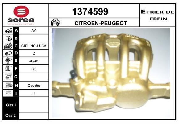 SNRA 1374599 Brake caliper 1374599: Buy near me in Poland at 2407.PL - Good price!