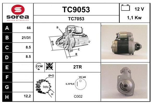 SNRA TC9053 Стартер TC9053: Купити у Польщі - Добра ціна на 2407.PL!