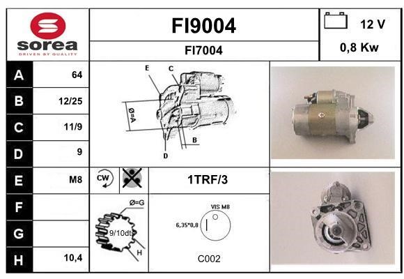 SNRA FI9004 Anlasser FI9004: Kaufen Sie zu einem guten Preis in Polen bei 2407.PL!