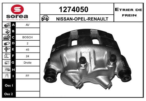 SNRA 1274050 Суппорт тормозной передний правый 1274050: Отличная цена - Купить в Польше на 2407.PL!