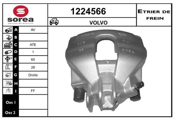 SNRA 1224566 Brake caliper front right 1224566: Buy near me in Poland at 2407.PL - Good price!