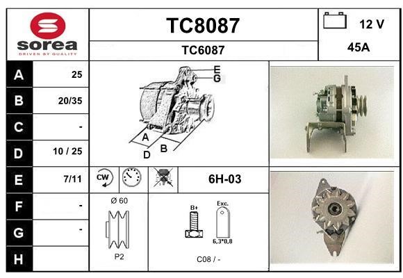 SNRA TC8087 Генератор TC8087: Отличная цена - Купить в Польше на 2407.PL!