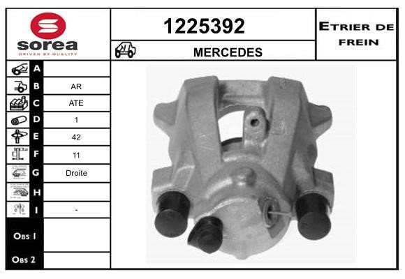 SNRA 1225392 Brake caliper 1225392: Buy near me in Poland at 2407.PL - Good price!