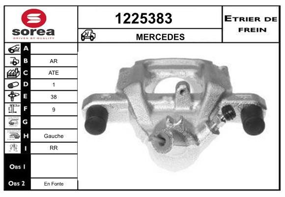 SNRA 1225383 Brake caliper 1225383: Buy near me in Poland at 2407.PL - Good price!