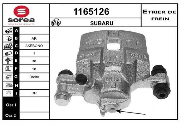 SNRA 1165126 Супорт гальмівний задній правий 1165126: Приваблива ціна - Купити у Польщі на 2407.PL!