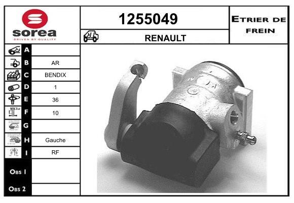 SNRA 1255049 Суппорт тормозной 1255049: Отличная цена - Купить в Польше на 2407.PL!