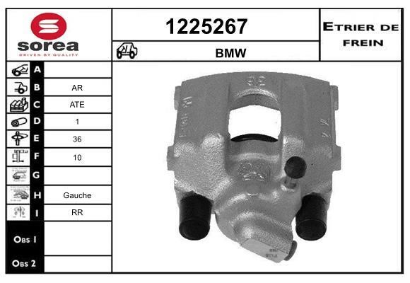 SNRA 1225267 Brake caliper 1225267: Buy near me in Poland at 2407.PL - Good price!