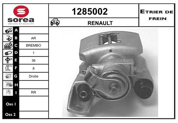 SNRA 1285002 Brake caliper 1285002: Buy near me in Poland at 2407.PL - Good price!