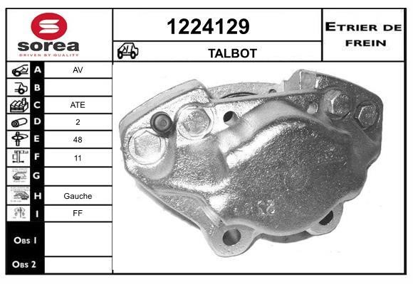 SNRA 1224129 Brake caliper front left 1224129: Buy near me in Poland at 2407.PL - Good price!