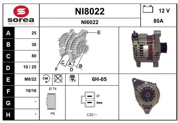 SNRA NI8022 Alternator NI8022: Dobra cena w Polsce na 2407.PL - Kup Teraz!