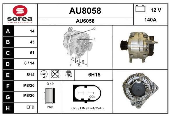 SNRA AU8058 Generator AU8058: Kaufen Sie zu einem guten Preis in Polen bei 2407.PL!