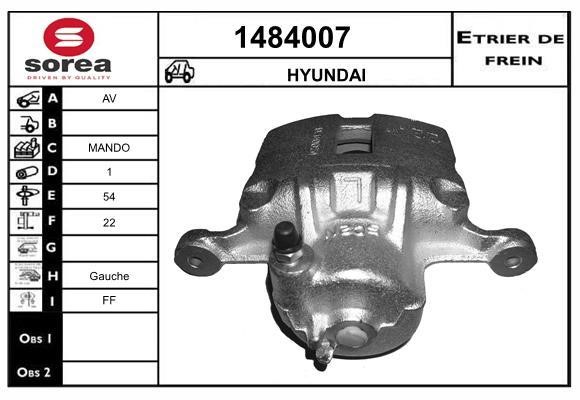 SNRA 1484007 Brake caliper 1484007: Buy near me in Poland at 2407.PL - Good price!