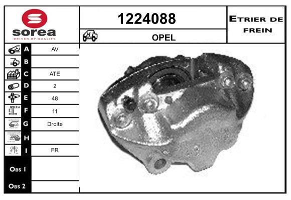 SNRA 1224088 Суппорт тормозной передний правый 1224088: Отличная цена - Купить в Польше на 2407.PL!