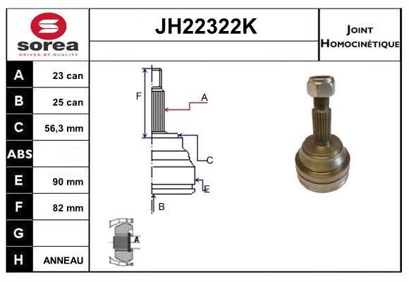 SNRA JH22322K Przegub homokinetyczny JH22322K: Dobra cena w Polsce na 2407.PL - Kup Teraz!