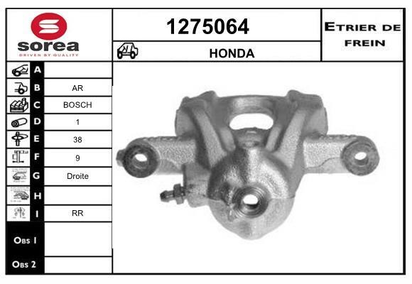 SNRA 1275064 Суппорт тормозной задний правый 1275064: Отличная цена - Купить в Польше на 2407.PL!