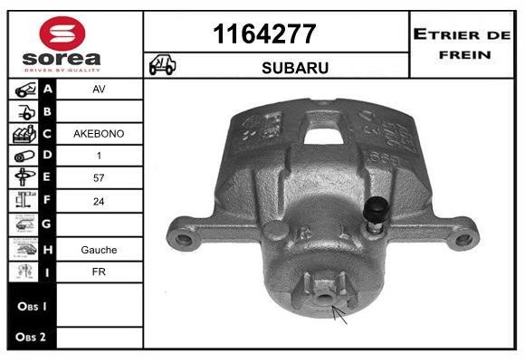 SNRA 1164277 Суппорт тормозной передний левый 1164277: Отличная цена - Купить в Польше на 2407.PL!