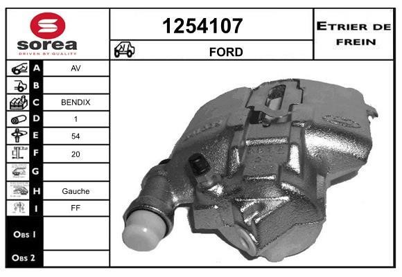 SNRA 1254107 Brake caliper 1254107: Buy near me at 2407.PL in Poland at an Affordable price!