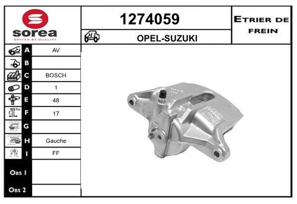 SNRA 1274059 Bremssattel 1274059: Kaufen Sie zu einem guten Preis in Polen bei 2407.PL!