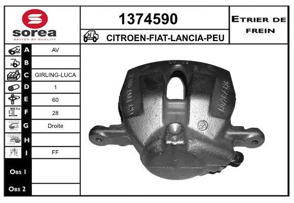 SNRA 1374590 Суппорт тормозной 1374590: Отличная цена - Купить в Польше на 2407.PL!